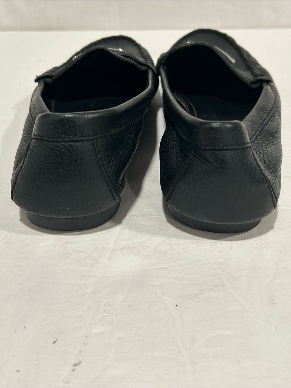 Coach Fredrica Leather Black Pebble Flat Soft Loafers Size 6.5B Driving Shoes - Picture 7 of 13